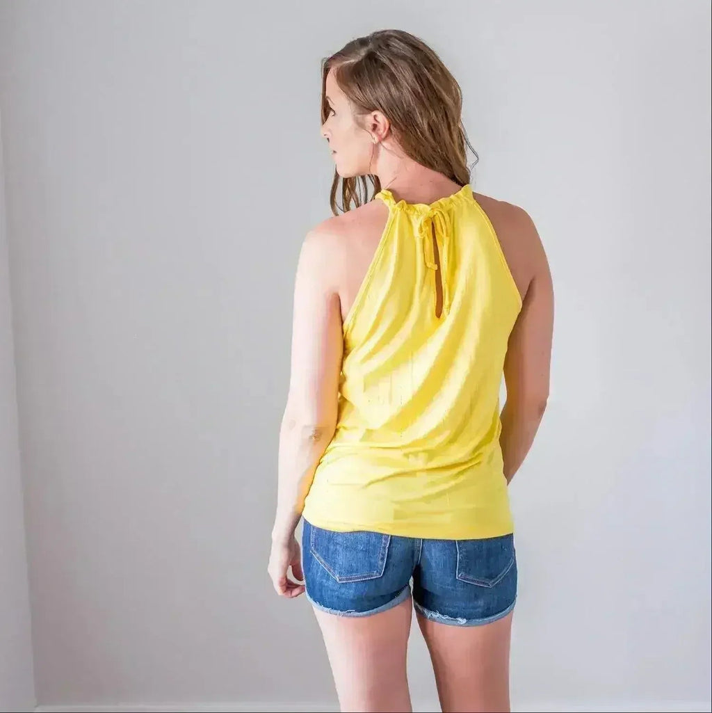 Back Keyhole Halter Tank – Sexy & Versatile Summer Top - SJB-DIAMOND ELITES