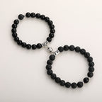 Natural Stone Beads Couple Magnetic Bracelets Pi-Mart