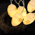 Colorful Flower Dot Easter Egg String Lights Pi-Mart