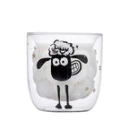 High Temperature Resistant Double Wall Cute Girl Milk Glass Pi-Mart