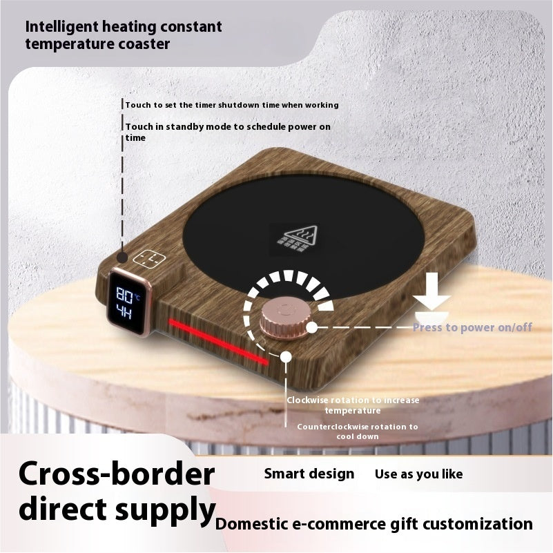 Instant Hot Timing Thermal Cup Pad Coffee Heating Coaster Winter Kithchen Gadgets Pi-Mart