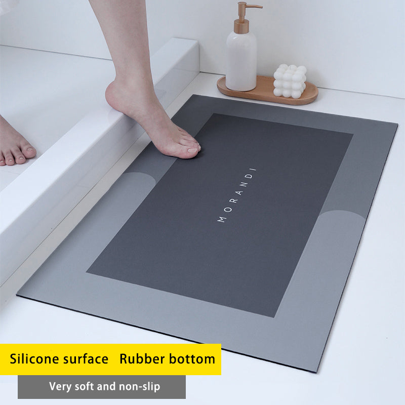 Diatom Mud Absorbent Pad Toilet Floor Mat Soft Non-slip Pi-Mart