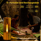 Rechargeable Candle Light Nightstand Lamp - SJB-DIAMOND ELITES