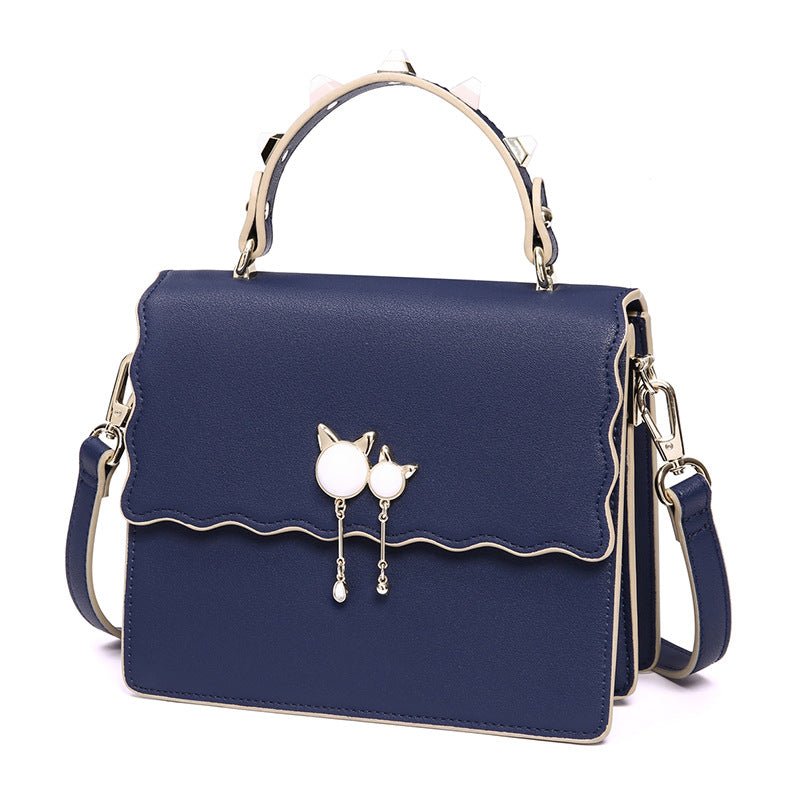 Genuine leather handbags portable fashion simple shoulder bag trendy all-match crossbody bag tote bag - SJB-DIAMOND ELITES
