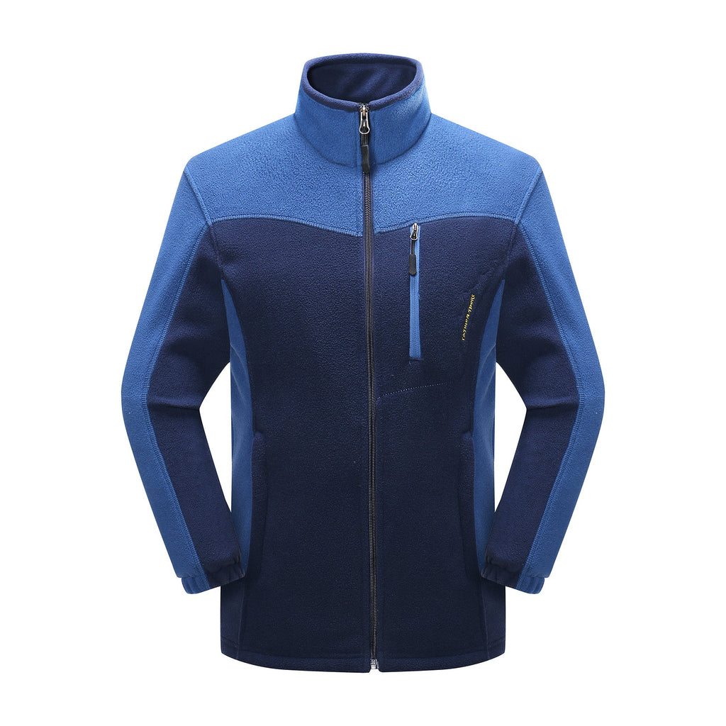 Cross-border Sources Of New Polar Fleece Warm Fleece Couple Cardigan Contrast