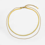 Herringbone Snake Necklace - SJB-DIAMOND ELITES