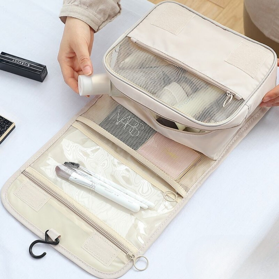 Travel Waterproof Makeup Portable Wash Bag, Large Capacity Makeup Bag Hook Bag, Toiletry Bag for travel - SJB-DIAMOND ELITES