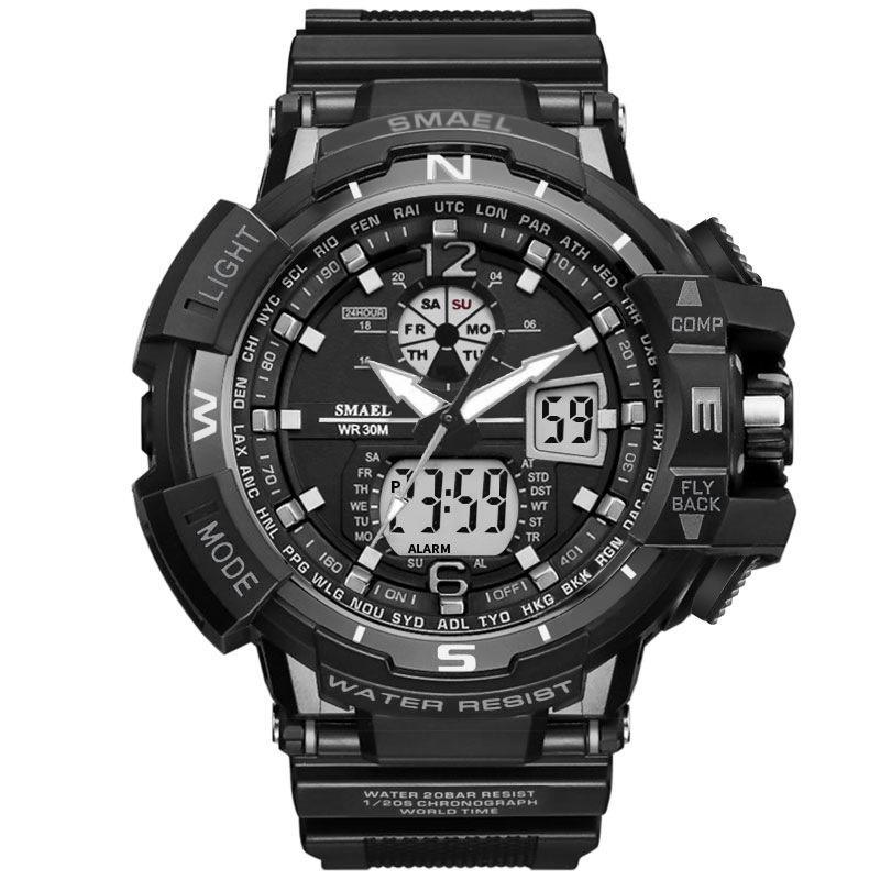 Modern Sport Watch For Men and Woman With LED Digital Quartz Display Men's Top Brand Luxury Digital-watch Relogio Masculino In Army Military Popular Design Waterproof 50M - SJB-DIAMOND ELITES