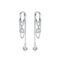 Women's Sterling Silver Earrings White Gold Plated Hypoallergenic Silver Earring Pi-Mart