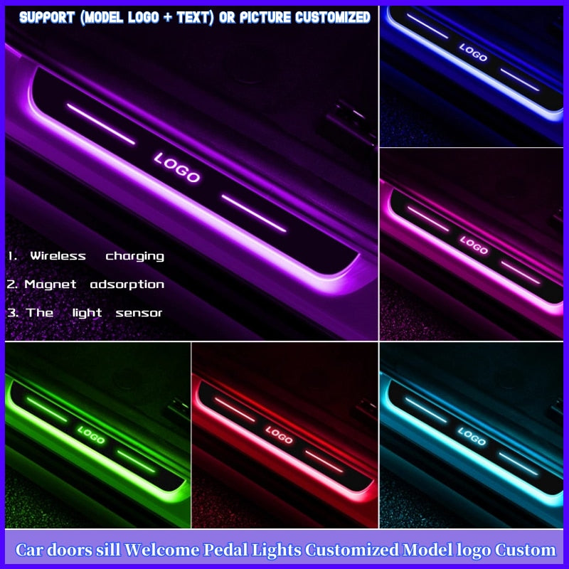 Car Door Illuminated Light Logo - SJB-DIAMOND ELITES