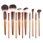 Red Highlight Eye Shadow Eyebrow Brush Makeup Set Pi-Mart