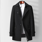 Mid-length Lapel Casual Fashionable Versatile Trench Coat For Young And Middle-aged Pi-Mart