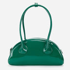 Half-round Shoulder Bag Is Versatile And Bright Face Long Handle Handbag Pi-Mart