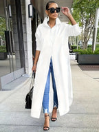 Long-sleeved Casual Shirts And Dresses With Multiple Wear Methods. - SJB-DIAMOND ELITES