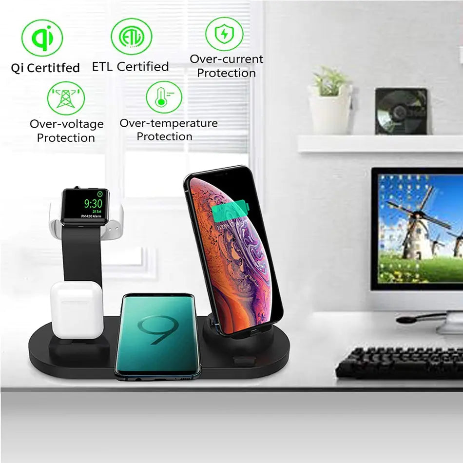 7 in 1 Wireless Charger with Stand Pi-Mart