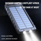 Solar Fast Charging Power Bank Portable 20000mAh Charger Waterproof Pi-Mart