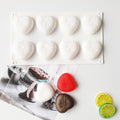 8 Cavities Silicone Cake Mold Nonstick Heat Resistant Reusable Baking Tools Birthday Christmas Bakeware Mini Heart Mould Silicone Mold For Chocolate 8 Cavities 3D Heart Molds For Chocolate Cake Mold Tray Stevvex