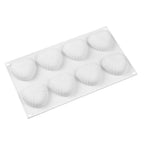 8 Cavities Silicone Cake Mold Nonstick Heat Resistant Reusable Baking Tools Birthday Christmas Bakeware Mini Heart Mould Silicone Mold For Chocolate 8 Cavities 3D Heart Molds For Chocolate Cake Mold Tray Stevvex