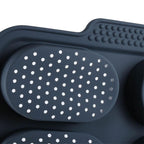8 Cavity Bread Mold Silicone Baking Toast Moulds Home Cake Food Grade French Bread Biscuit Molds Non-stick Perforated Pan, Bread Crisping Tray, Loaf Baking Mould, French Bread, Breadstick Stevvex