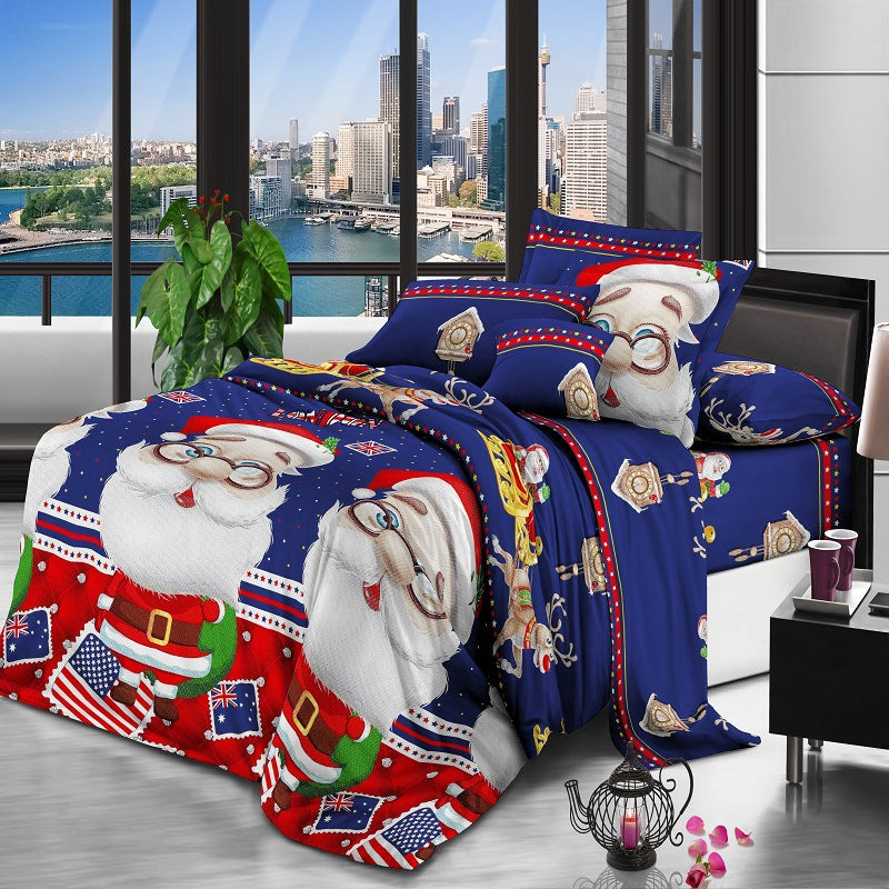 Santa bedding three-piece four-piece Pi-Mart