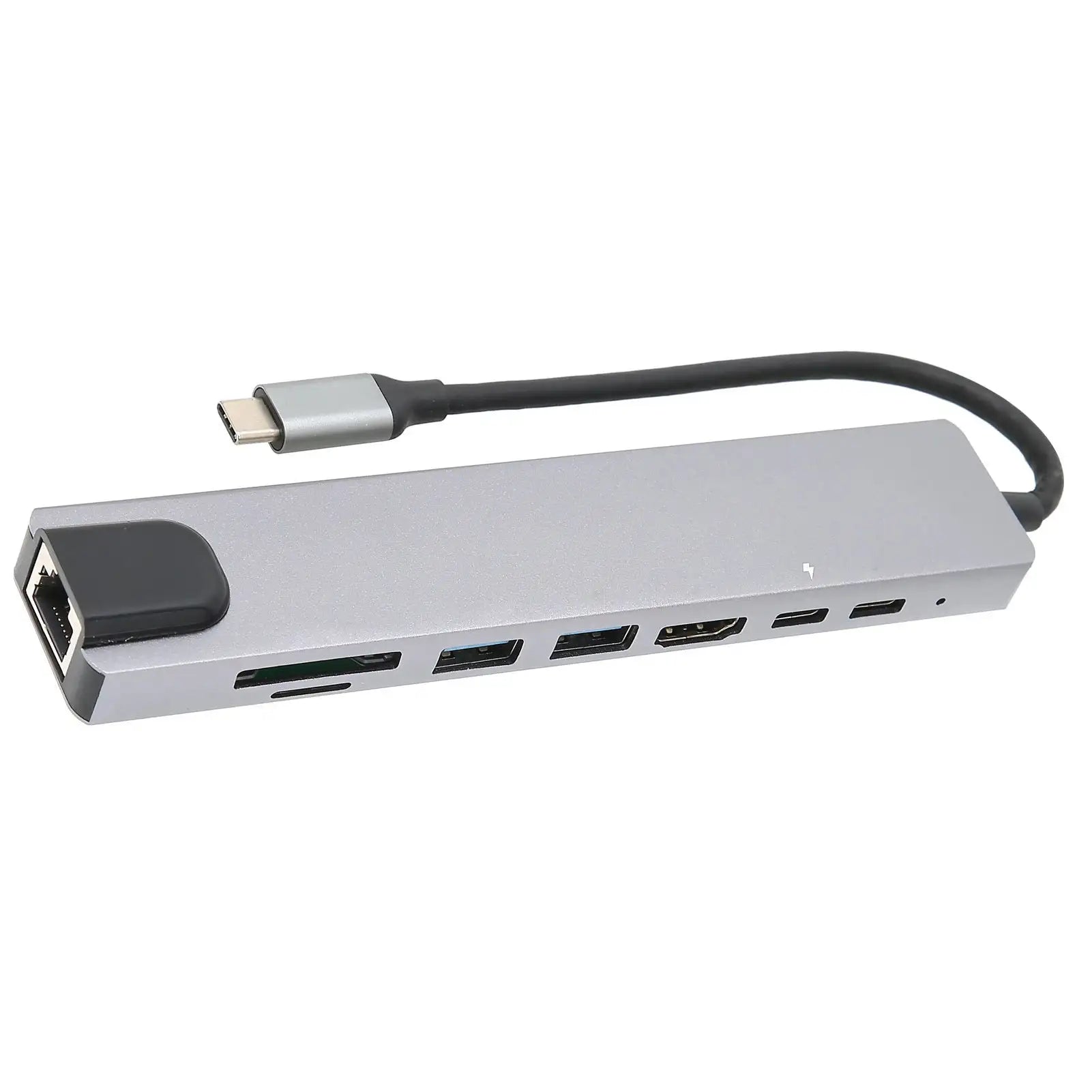 Docking Hub 8 in 1 Type‑C to High‑Definition Multimedia Interface USB PD Expansion Dock for Transfer Data - SJB-DIAMOND ELITES