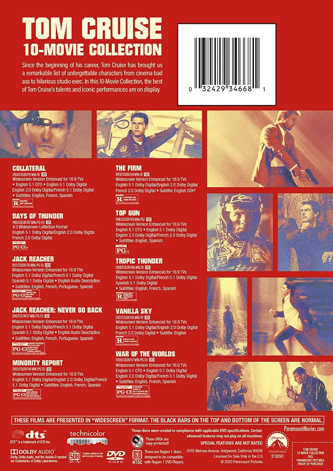Tom Cruise: 10-Movie Collection (DVD)
