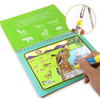 Reusable Magic Water Drawing Book With Pen Coloring Painting Book Drawing Board Juguetes Education Learning Toys for Children - SJB-DIAMOND ELITES