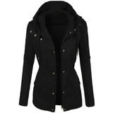 Women's fashion solid color lapel biker jacket Pi-Mart