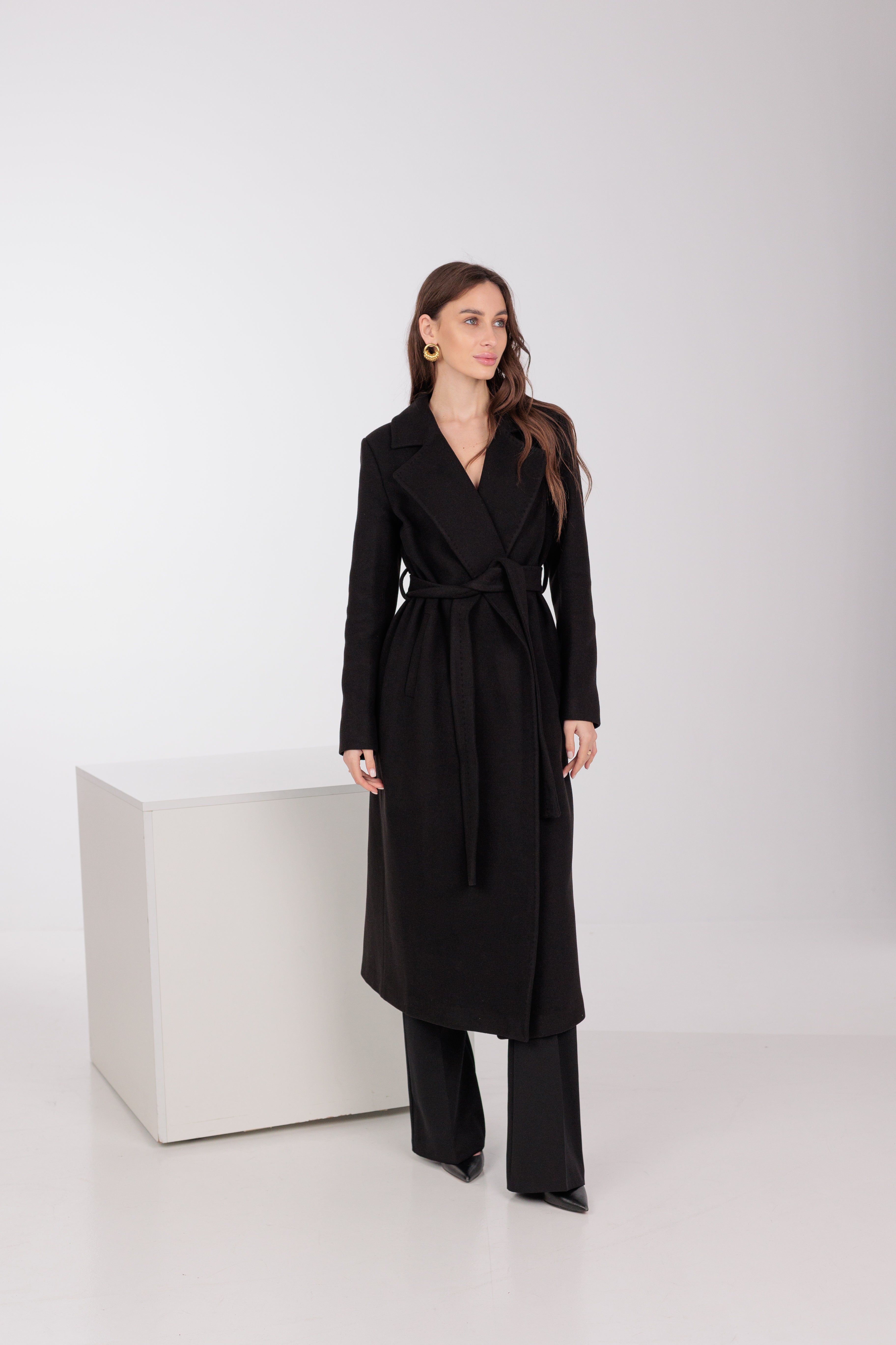 Pre-Order. Re-Stock Ships February 2026. Astoria Classic Wraparound Wool Blend Overcoat - SJB-DIAMOND ELITES