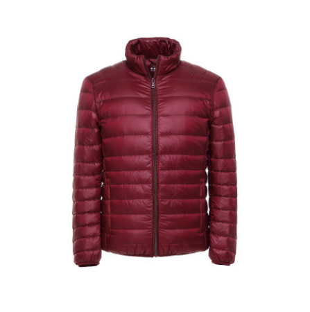 Men's light down jacket men's stand collar winter jacket XL men's men's