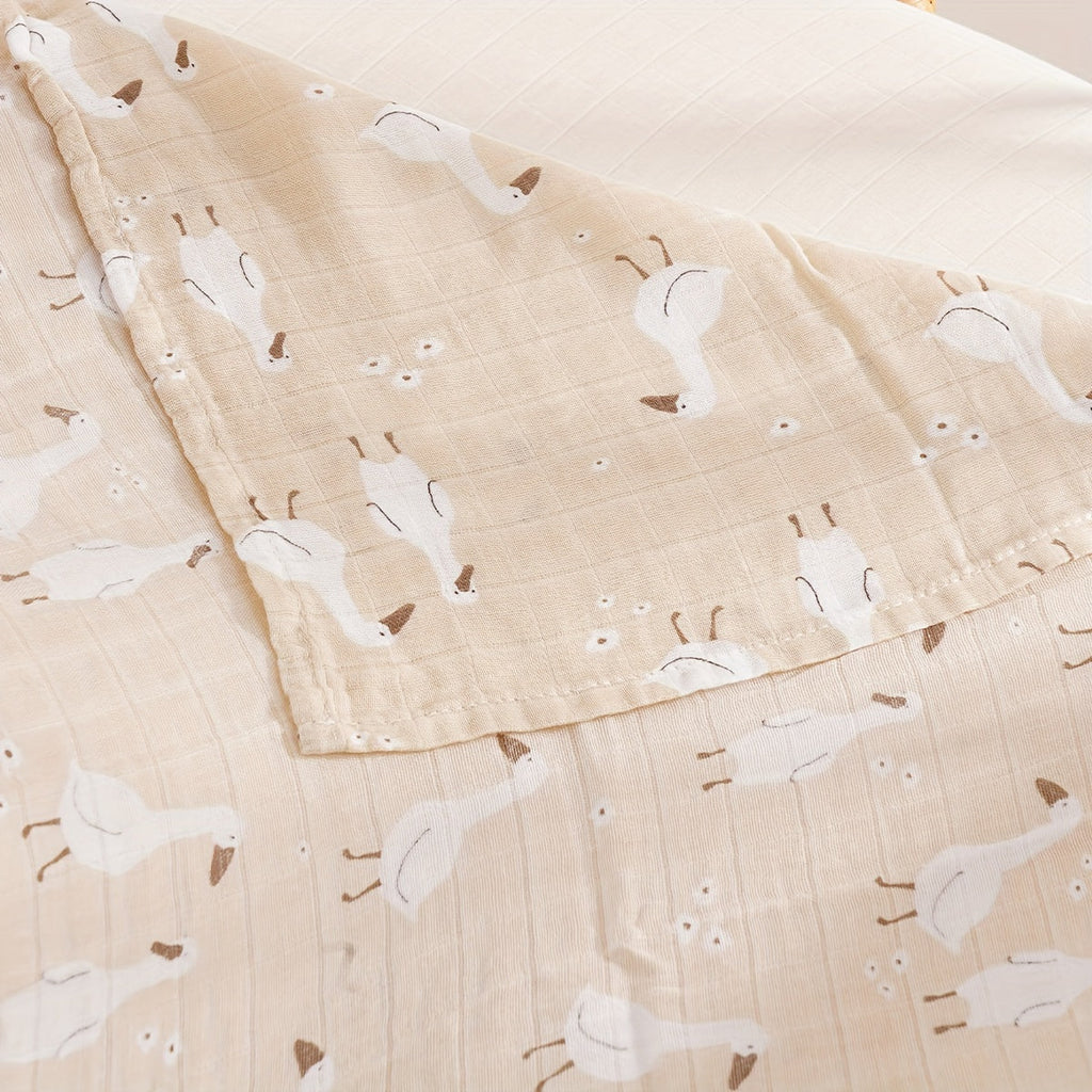 2 Layers Muslin Blanket, Bamboo Cotton Muslin Blanket For Home And Travel Use Halloween, Christmas Gift Lootquake LLC
