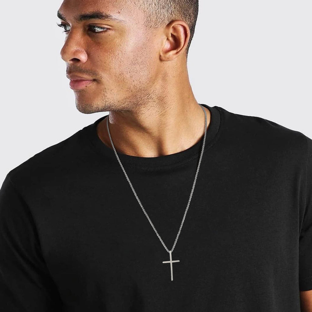 Vnox Mens Cross Necklaces Pi-Mart