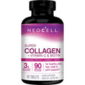 NeoCell Super Collagen + Vitamin C & Biotin, Supplement, for Hair, Skin, and Nails, 90 Tablets