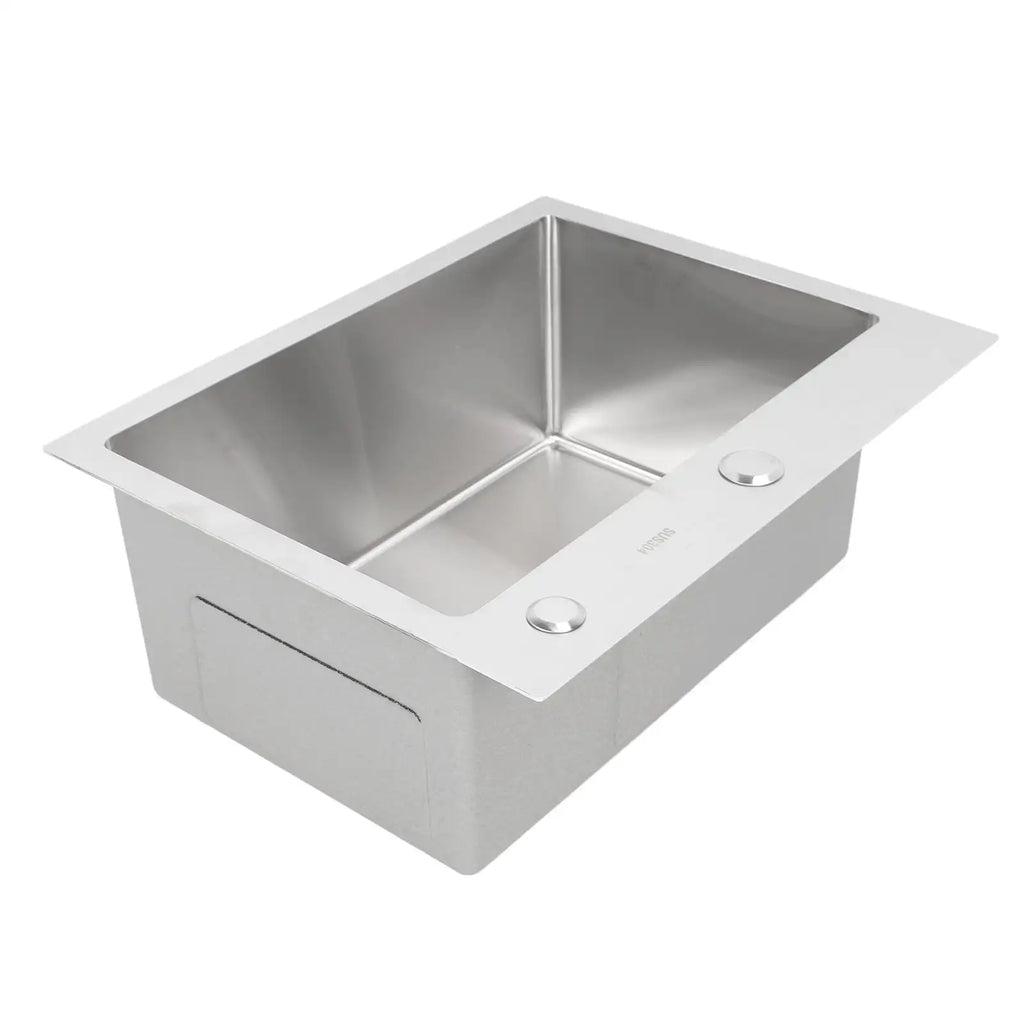Single Basin Sink Set with Drainer, Stainless Steel Vegetable Washing Sink and Hose - SJB-DIAMOND ELITES