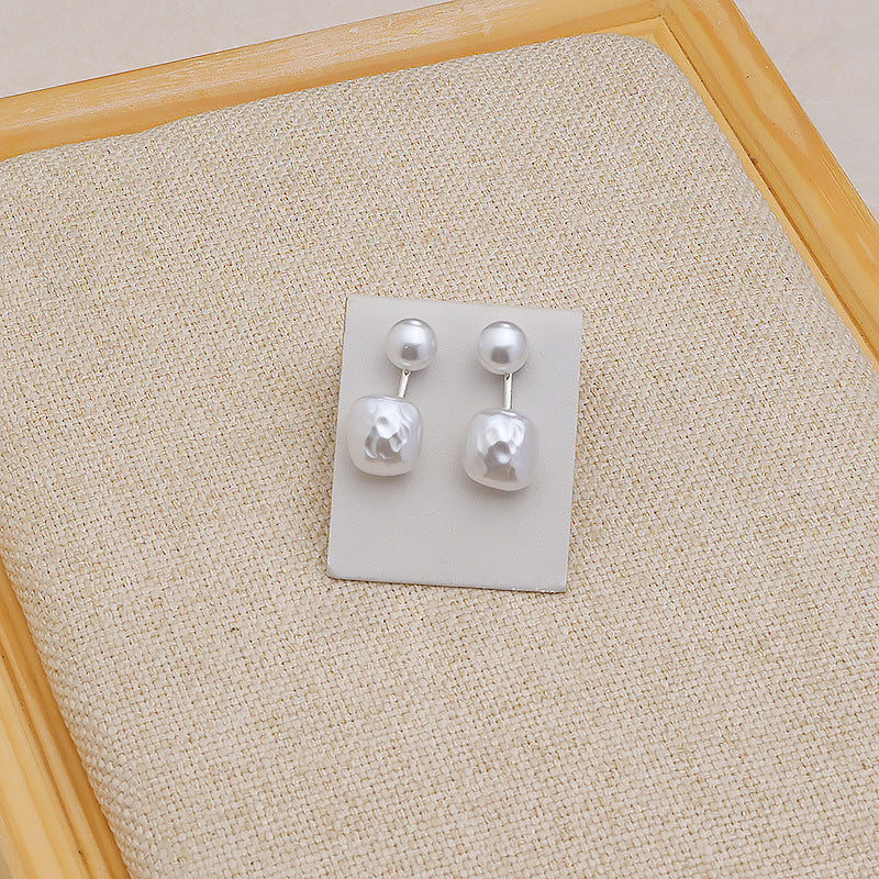 Simple French Irregular Ear Studs Korean Girl Pi-Mart