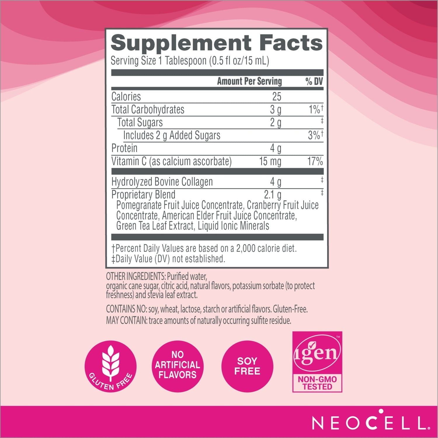 NeoCell Collagen + C - Pomegranate 16 fl oz Liq EasyOptionXY LLC