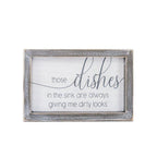 Funny Kitchen Wood Sign Those Dishes In The Sink Are Always Giving Me Dirty Looks Farmhouse BandsCo Straps