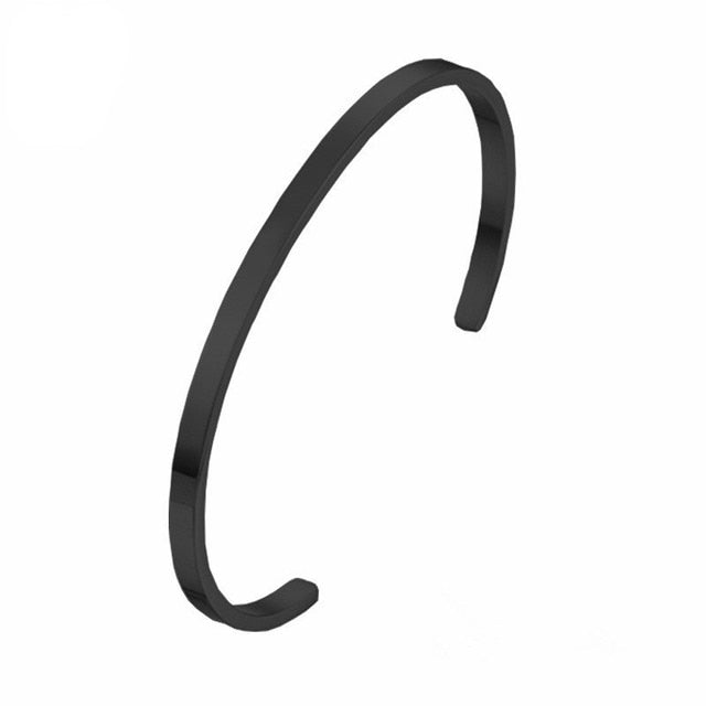Unisex Stainless Steel Bangle Bracelet Pi-Mart