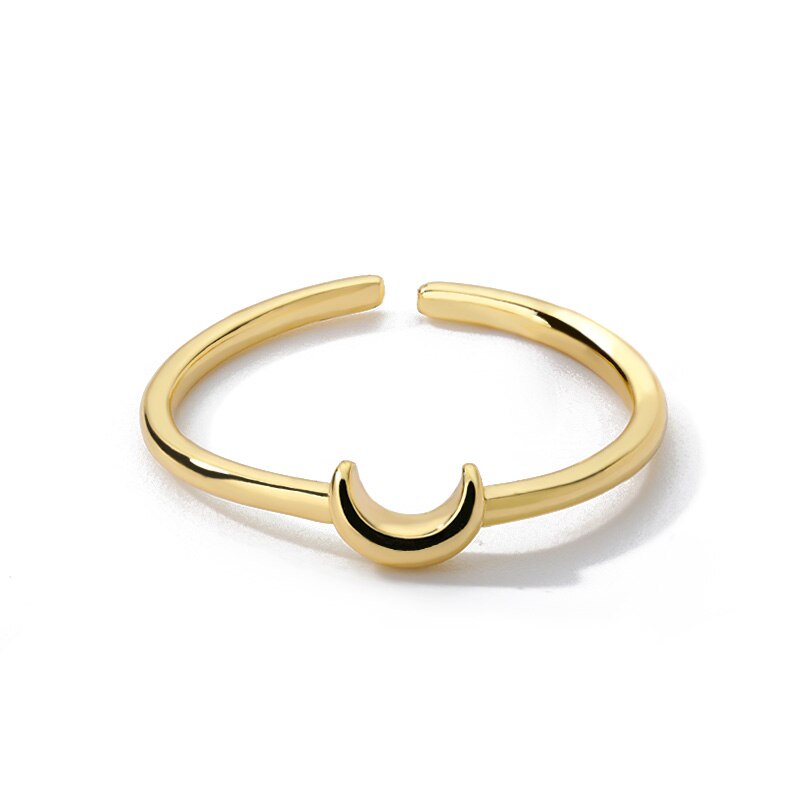 Small Crescent Aesthetic Ring - SJB-DIAMOND ELITES