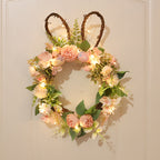 Easter Egg Simulation Wreath Easter Chrysanthemum Rabbit Modeling Decorative Pendant Pi-Mart