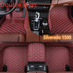 Fully Surrounded Car Leather Floor Mat Pad All Weather Protection Pi-Mart