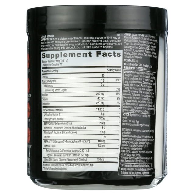 Beyond Raw? LIT? AF Pre-Workout Powder, Sweet & Tart, 9.78 oz
