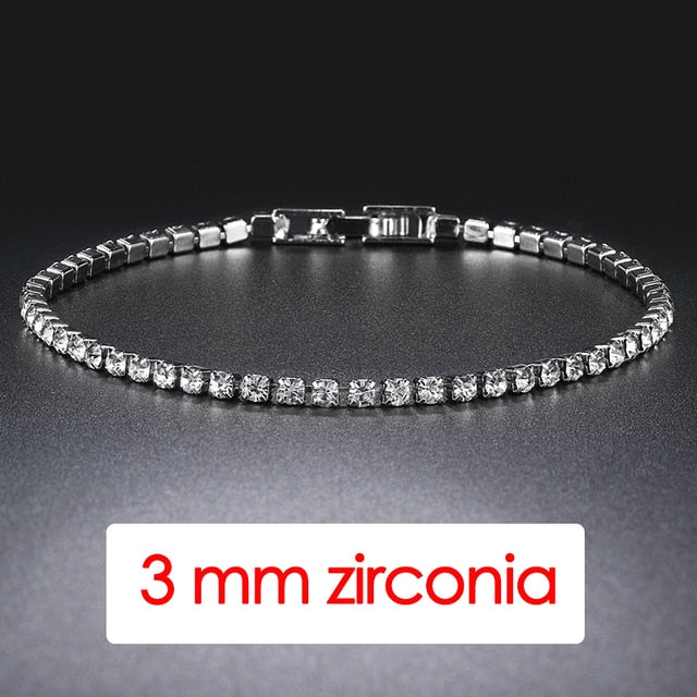 Iced Out Crystal Tennis Bracelet Pi-Mart