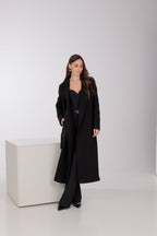 Pre-Order. Re-Stock Ships February 2026. Astoria Classic Wraparound Wool Blend Overcoat - SJB-DIAMOND ELITES