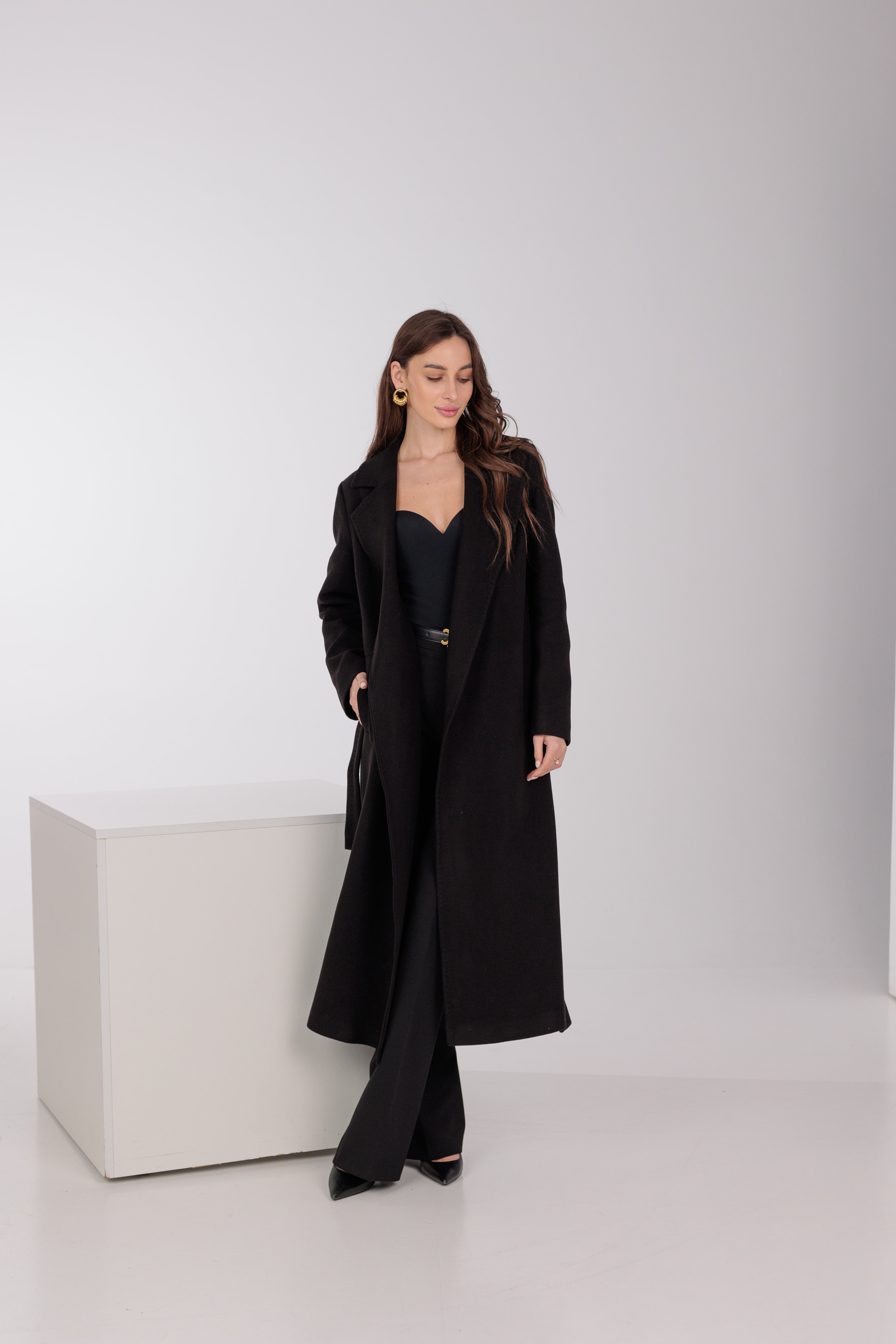 Pre-Order. Re-Stock Ships February 2026. Astoria Classic Wraparound Wool Blend Overcoat - SJB-DIAMOND ELITES