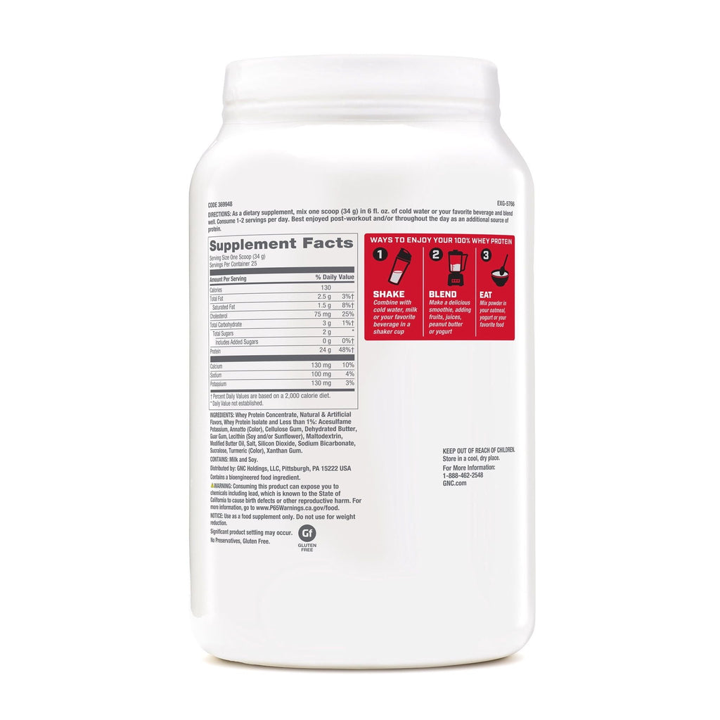 GNC Pro Performance 100% Whey Protein Powder - Vanilla Cream, 25 Servings, Supports Healthy Metabolism and Lean Muscle Recovery EasyOptionXY LLC