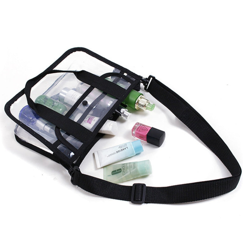 Transparent Cosmetic Bag,Toiletry Bag, Wash Bag, Cosmetic Bag Waterproof, Beach Swimming Transparent Storage Bag, beach bag - SJB-DIAMOND ELITES