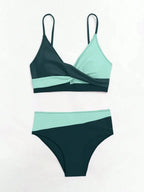 Women's Two-piece Casual Swimsuit P229 Green - SJB-DIAMOND ELITES