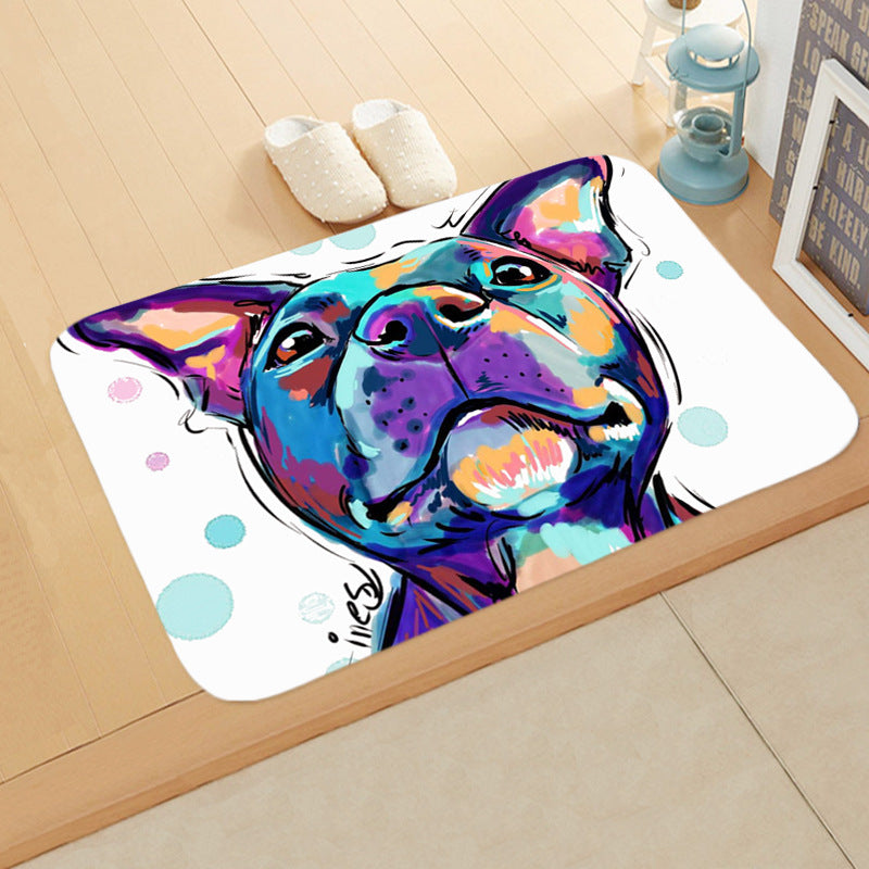 Digital Printing Floor Mat Bathroom Kitchen Toilet Absorbent non-slip Mat Pi-Mart