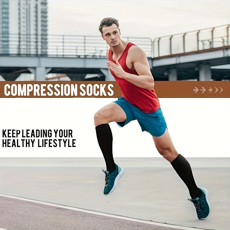 4 Pairs Copper Compression Socks - 20-30mmhg Circulatory Boost for Nurses & Athletes - Enhanced Support, Unisex, Ideal for Running, Cycling Lootquake LLC